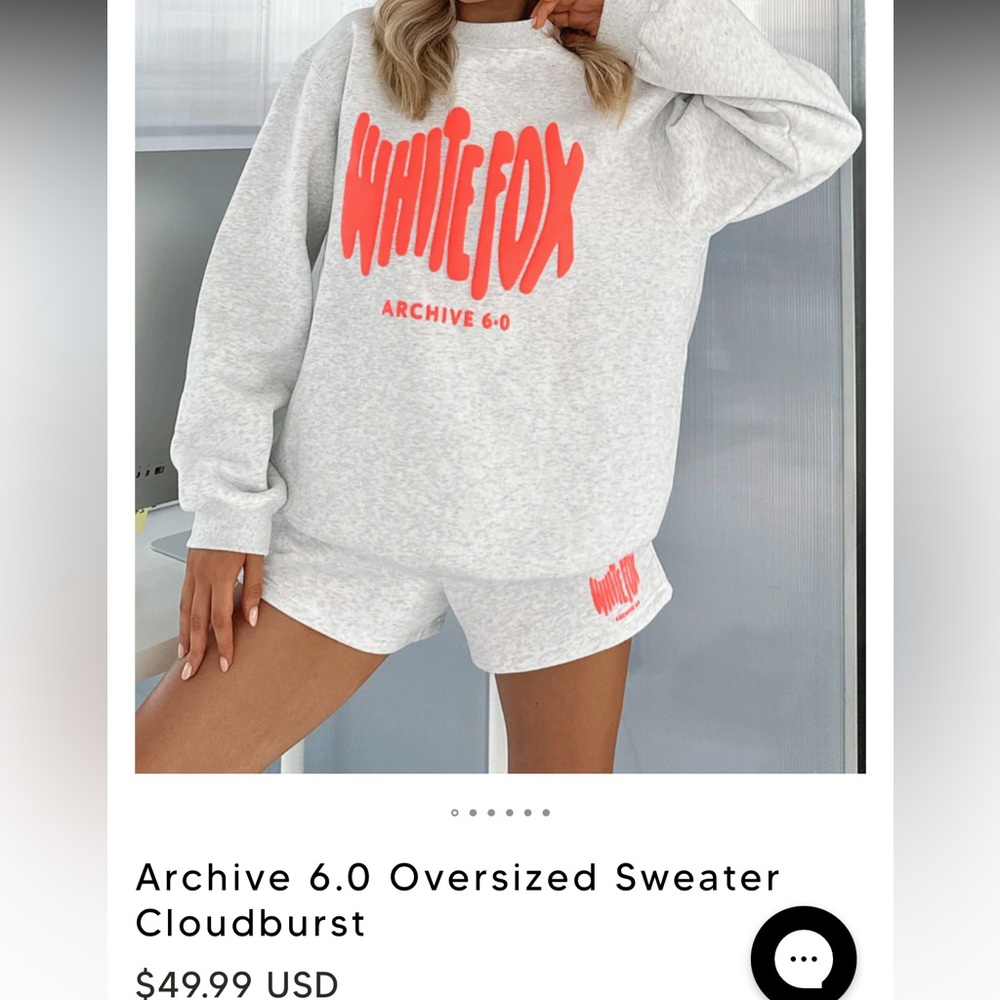 White fox sweatshirt